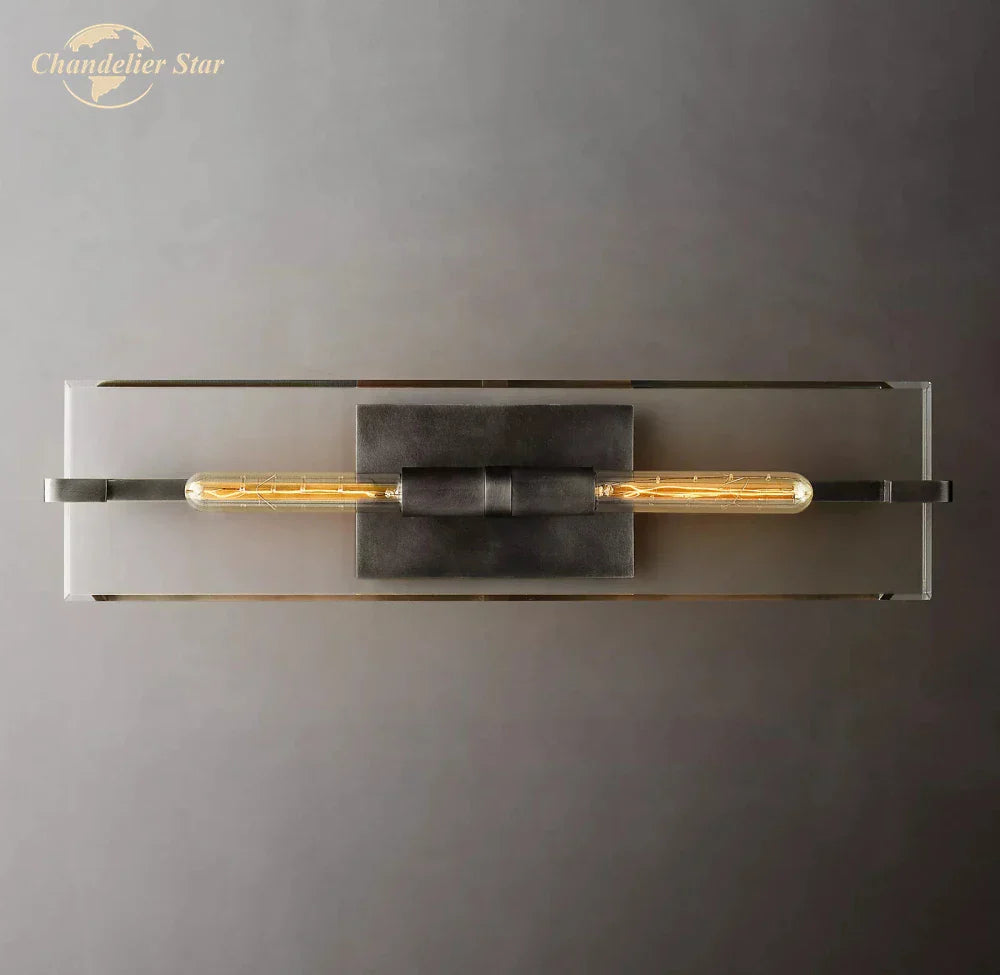 Modern Glass Wall Sconces | Marbuzet Linear Bedroom Living Room Lighting