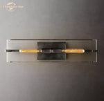 Modern Glass Wall Sconces | Marbuzet Linear Bedroom Living Room Lighting