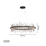 LED Stainless Steel Pendant Light Chandelier for Home Decor in Foyer, Living Room, Bedroom, Restaurant