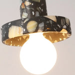 Afralia™ Terrazzo LED Pendant Light: Modern Nordic Hanging Lamp for Bedroom, Living, Dining Room