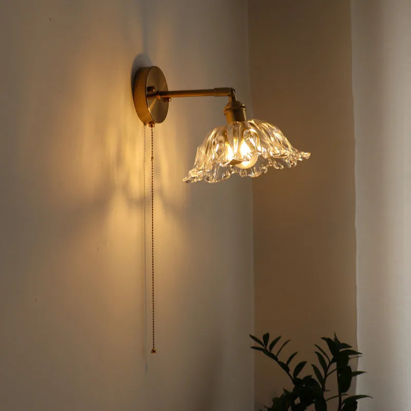 LED Wall Lamps: Nordic Modern Design with Pull Chain Switch for Bedroom, Restaurant, Bathroom