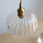 Nordic LED Pendant Light Clear Glass Dining Study Room Fixture