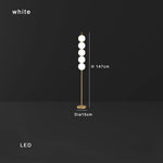 White Balls Floor Lamp: Modern Living Room Decoration & Mood Light