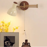 Modern Rotatable Wall Lamp with Long Swing Arm for Bedroom and Hotel