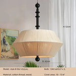 Wabi Sabi Cotton Thread Pendant Chandelier LED Ceiling Light