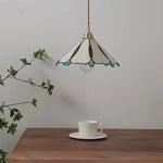 Glass Copper LED Pendant Lamp for Dining Room, Nordic Modern Hanging Light Fixtures