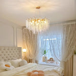 Crystal Tassel Chandelier Luxury Pendant for Home, Living Room, Dining Room, Hotel Hall