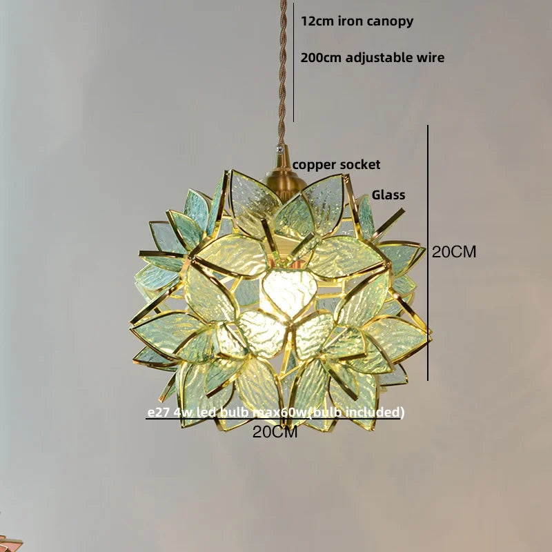 Glass Copper LED Pendant Lamp | Nordic Modern Luxury Hanging Light