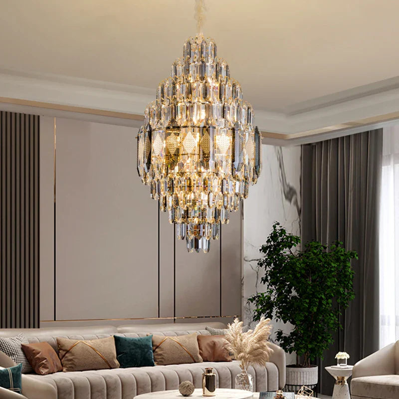 Crystal Chandelier - Luxe Light for Villa, Hotel & Building Project