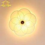 Plum Blossom LED Solid Wood Ceiling Lamp for Bedroom Living Room