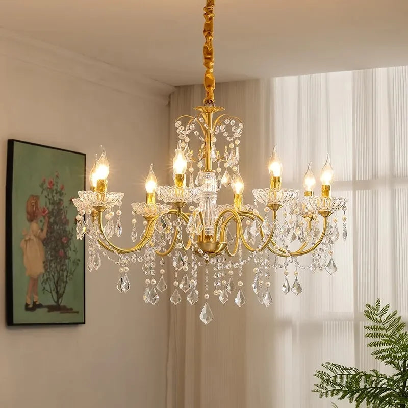 Crystal Chandeliers Light for Living Room and Dining Room