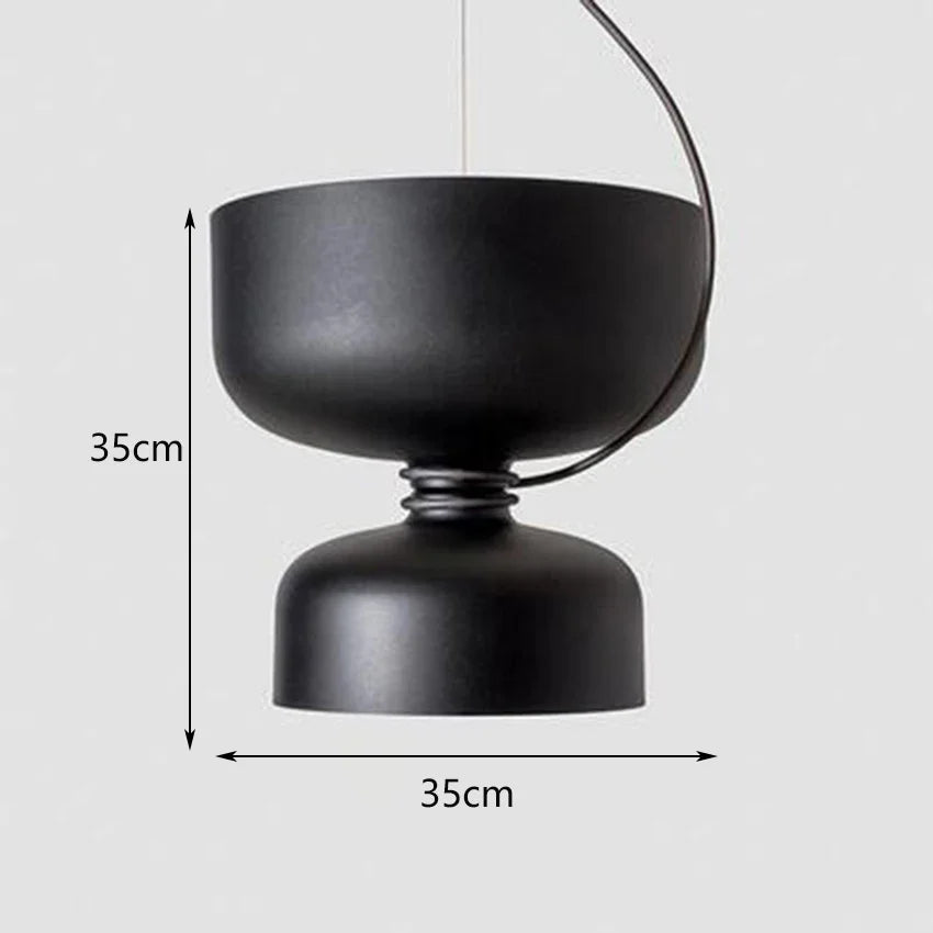 Nordic Designer Iron Pendant Lamp for Dining Room by Afralia™