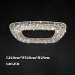 Crystal Pendant Chandelier: Modern Dimmable Lighting for Living Room, Bedroom, Foyer