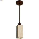 Natural Yellow Cave Stone LED Pendant Light for Home Decor