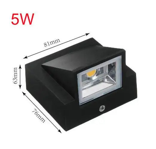 LED Wall Lamps: Modern, Creative, Waterproof for Outdoor Courtyard, Gate, Terrace, Garden.