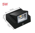 LED Wall Lamps: Modern, Creative, Waterproof for Outdoor Courtyard, Gate, Terrace, Garden.