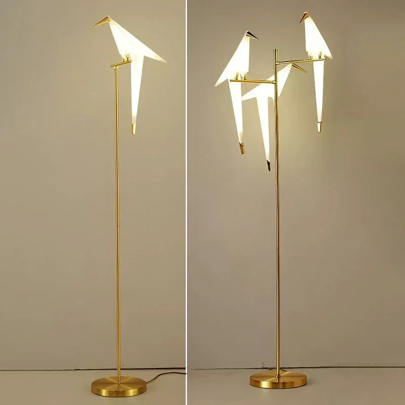 Bird LED Floor Lamp for Living Room & Bedroom