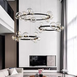 Glass Ball LED Chandelier: Modern Nordic Style for Living, Dining, Kitchen, Study