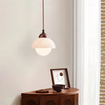 Cream Marble LED Pendant Light: Modern Nordic Hanging Lamp for Living, Bedroom, Kitchen