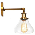 Afralia™ Gold LED Wall Sconces Iron Loft Retro Home Bedroom Lamp