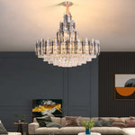Oval Crystal Chandelier Lighting for Dinning Room