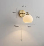 Ceramic Wall Lamp with Knob Switch - Home Lighting