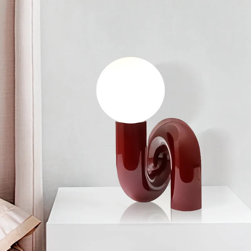 Resin Table Lamp: Modern Design for Bedroom & Living Room