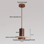 Wood LED Pendant Lamp for Elegant Room Decor & Wabi Sabi Style