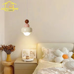 Cream Wind Resin/Glass Pendant Lights: Modern LED E27 Hanging Lamp for Bedroom, Bar, Kids Room