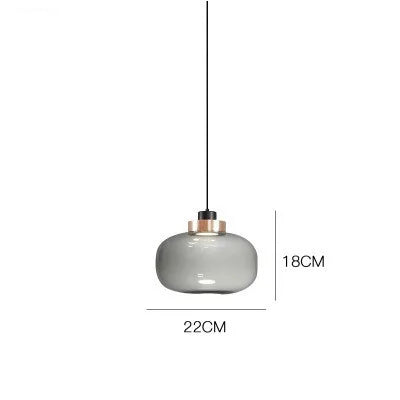 Modern Glass Pendant Chandelier Ceiling Lamp for Dining, LED Island Fixture