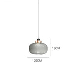 Modern Glass Pendant Chandelier Ceiling Lamp for Dining, LED Island Fixture