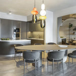 Candy Glass Ceiling Hanging Chandelier for Loft Living Room