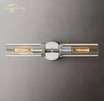 Knurled Linear Glass Sconce LED Wall Lamp for Modern Lighting Décor