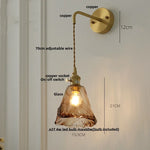 Afralia™ Vintage LED Wall Light Up Down Rotate Pull Chain Switch Bedside Lamp