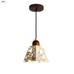 Wood LED Pendant Lamp Japan Style Wabi Sabi Hanging Light Fixtures