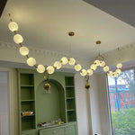 Glass Ball Pendant Chandelier: Nordic Luxury Ceiling Light