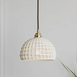 Afralia™ Nordic Ceramic Pendant Lights, Adjustable Modern Hanging Lamp for Bedroom & Dining Room