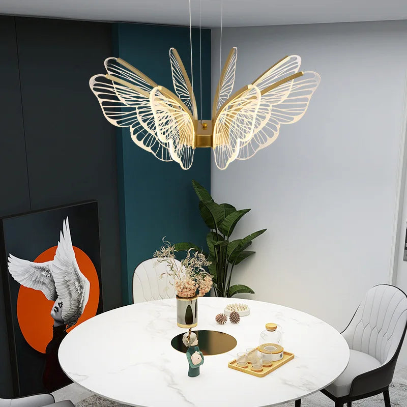 Butterfly Modern Pendant Chandelier for Living Room and Dining Area