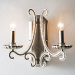 Crystal LED Chandelier: French Living Room Retro E14 Pendant Light for Home Decor