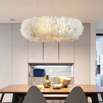 Natural Goose FeatherCeiling Light