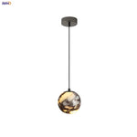 Afralia™ Nordic LED Pendant Light - Luxury Stone Ball Wire Adjustable Home Decor