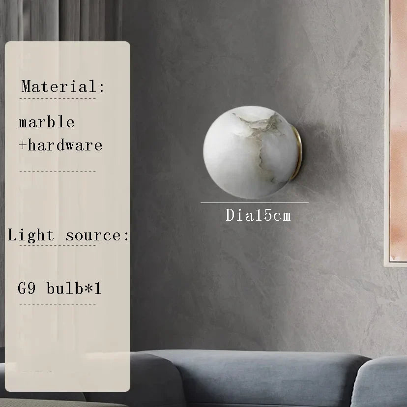 Moonshade Luxury Marble Ball Chandelier