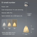 Modern 3D Printing Ceiling Chandelier for Home Dining Room Bedroom Decor