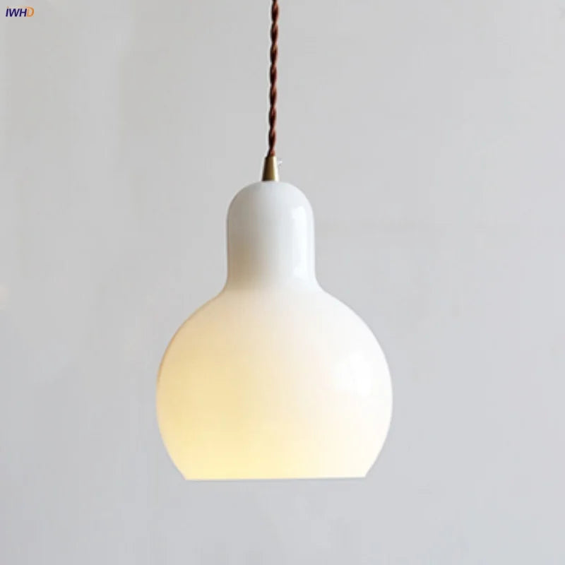 Glass LED Pendant Lamp | Adjustable Nordic Hanging Light