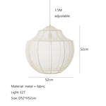 Nordic Fabric LED Chandelier for Home Decor and Ambient Lighting