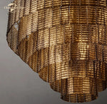 Sirene Smoke Glass Chandelier: Modern Round Hanging Lights for Living Room & Dining Room