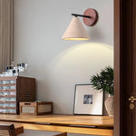 Iron Yellow Travertine Wall Lights, Pull Chain Switch, LED Sconce for Bedroom, Bathroom.