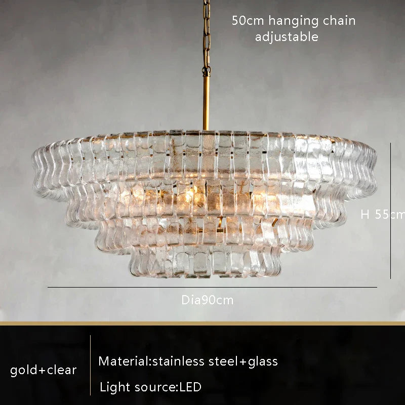 Riviera Vintage French Crystal Chandelier