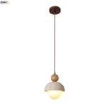 Yellow Travertine LED Pendant Light for Modern Home Decor