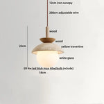 Yellow Travertine Stone LED Pendant Lamp - Nordic Modern Design